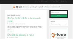 Desktop Screenshot of blog.e-loue.com