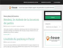 Tablet Screenshot of blog.e-loue.com